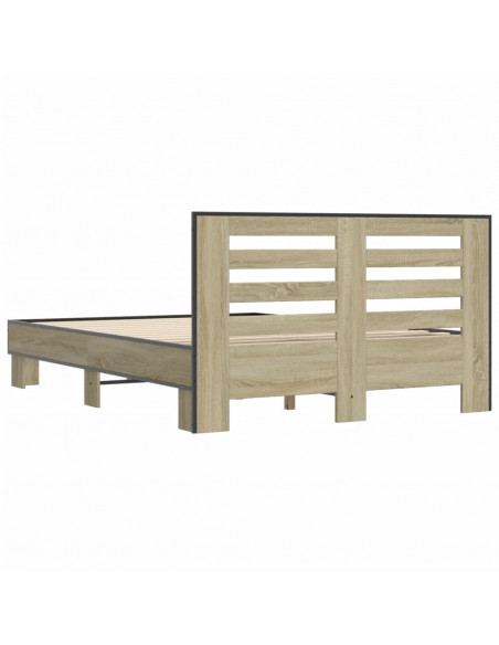 Giroletto Rovere Sonoma 140x190 cm in Legno Multistrato Metallo