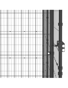 Gabbia per Cani da Esterno in Acciaio 110x220x180 cm