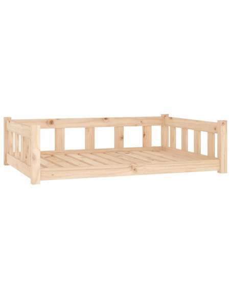Cuccia per Cani 105,5x75,5x28 cm in Legno Massello di Pino