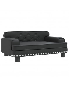 Lettino per Cani Nero 70x45x30 cm in Similpelle