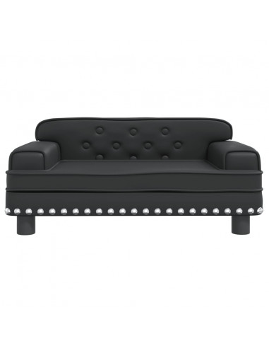 Lettino per Cani Nero 70x45x30 cm in Similpelle