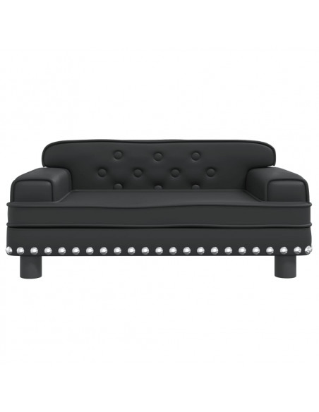 Lettino per Cani Nero 70x45x30 cm in Similpelle