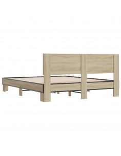 Giroletto Rovere Sonoma 160x200 cm in Legno Multistrato Metallo