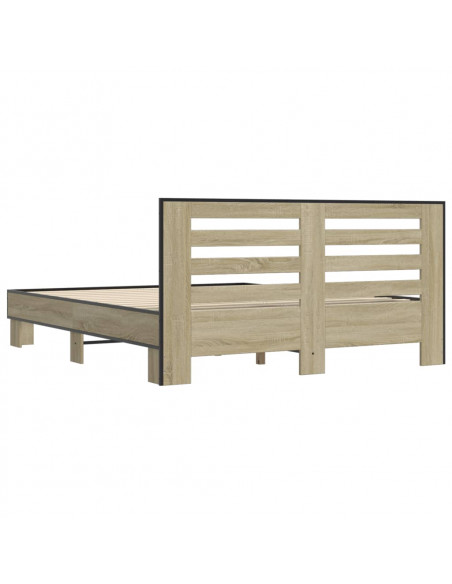 Giroletto Rovere Sonoma 160x200 cm in Legno Multistrato Metallo