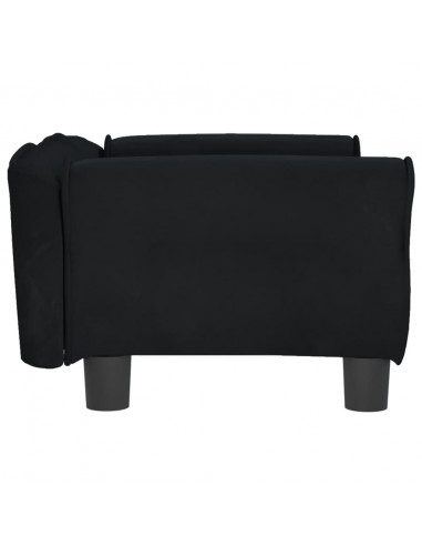 Lettino per Cani Nero 70x45x30 cm in Velluto
