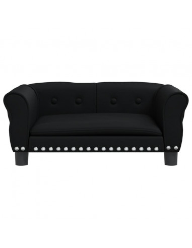 Lettino per Cani Nero 70x45x30 cm in Similpelle