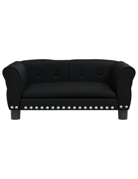 Lettino per Cani Nero 70x45x30 cm in Similpelle