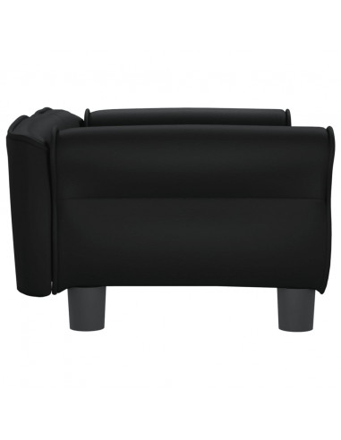 Lettino per Cani Nero 70x45x30 cm in Similpelle