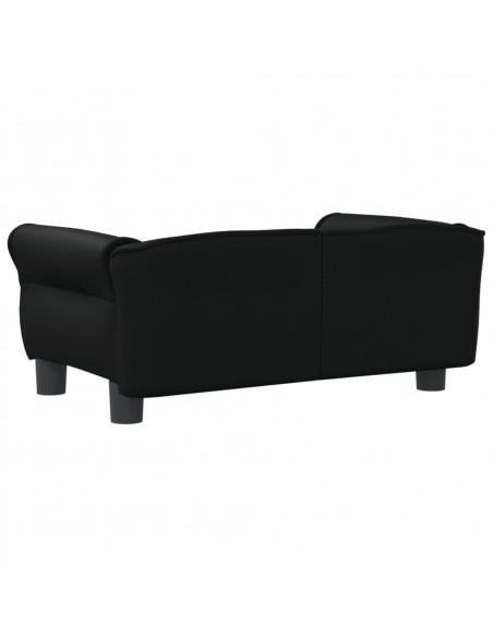 Lettino per Cani Nero 70x45x30 cm in Similpelle