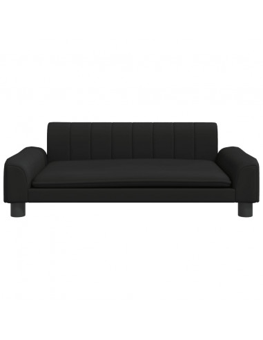 Lettino per Cani Nero 90x53x30 cm in Similpelle