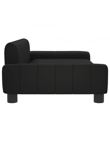 Lettino per Cani Nero 90x53x30 cm in Similpelle