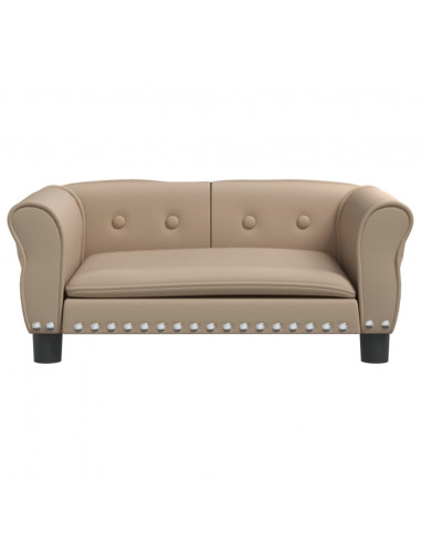 Lettino per Cani Cappuccino 70x45x30 cm in Similpelle