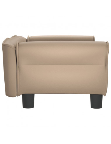 Lettino per Cani Cappuccino 70x45x30 cm in Similpelle