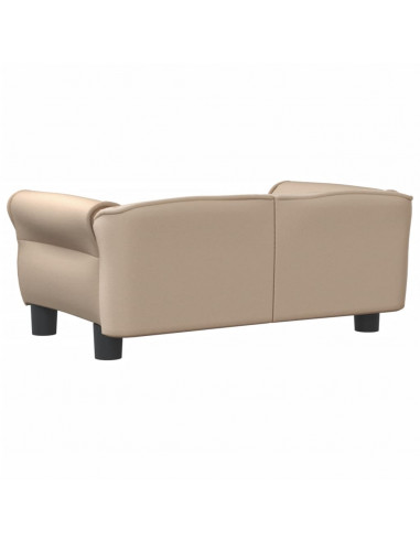 Lettino per Cani Cappuccino 70x45x30 cm in Similpelle