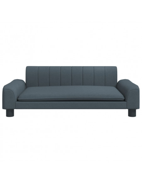 Lettino per Cani Grigio Scuro 90x53x30 cm in Tessuto