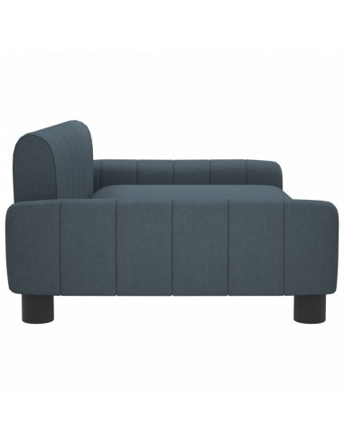 Lettino per Cani Grigio Scuro 90x53x30 cm in Tessuto