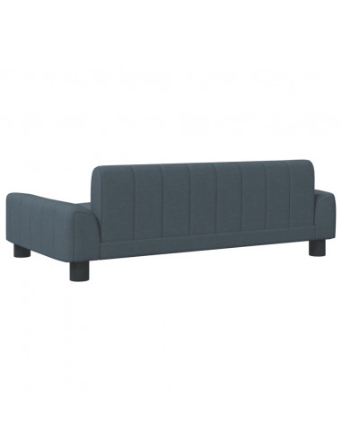 Lettino per Cani Grigio Scuro 90x53x30 cm in Tessuto