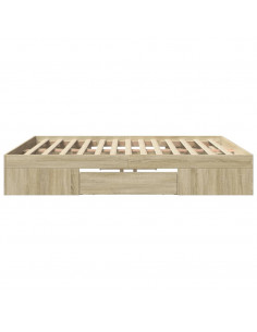 Giroletto senza Materasso Rovere Sonoma 200x200cm in Truciolato