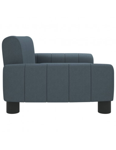 Lettino per Cani Grigio Scuro 70x45x30 cm in Tessuto