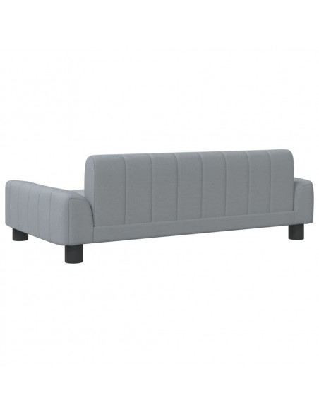 Lettino per Cani Grigio Chiaro 90x53x30 cm in Tessuto