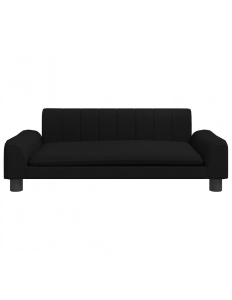 Lettino per Cani Nero 90x53x30 cm in Tessuto
