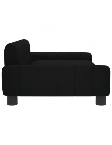 Lettino per Cani Nero 90x53x30 cm in Tessuto