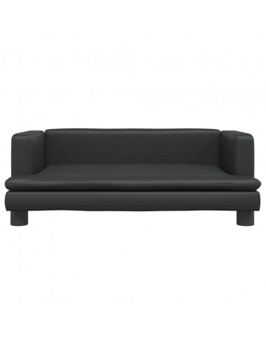 Lettino per Cani Nero 80x45x30 cm in Similpelle