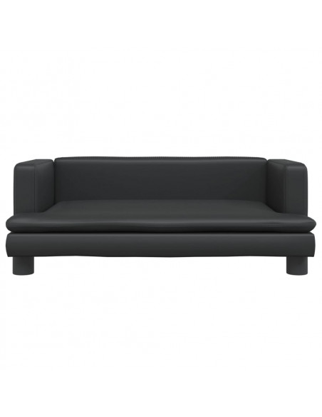 Lettino per Cani Nero 80x45x30 cm in Similpelle