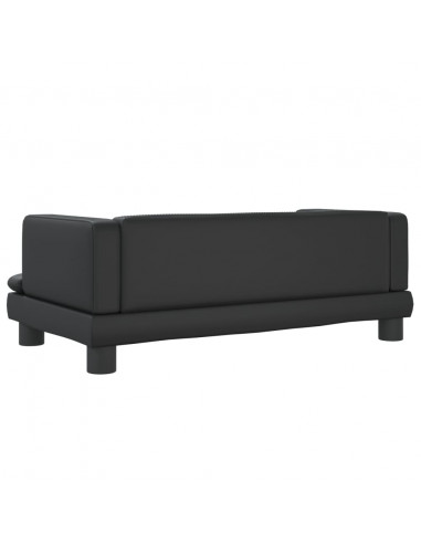 Lettino per Cani Nero 80x45x30 cm in Similpelle