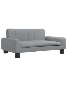 Lettino per Cani Grigio Chiaro 70x45x30 cm in Tessuto