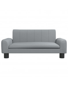 Lettino per Cani Grigio Chiaro 70x45x30 cm in Tessuto 2