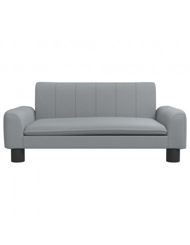 Lettino per Cani Grigio Chiaro 70x45x30 cm in Tessuto