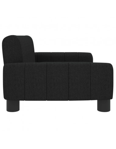 Lettino per Cani Nero 70x45x30 cm in Tessuto