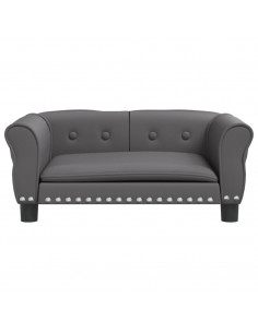 Lettino per Cani Grigio 70x45x30 cm in Similpelle 2