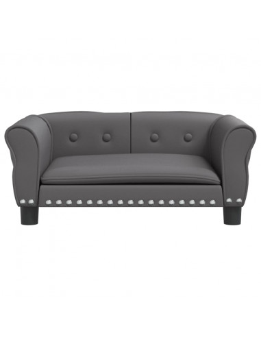 Lettino per Cani Grigio 70x45x30 cm in Similpelle