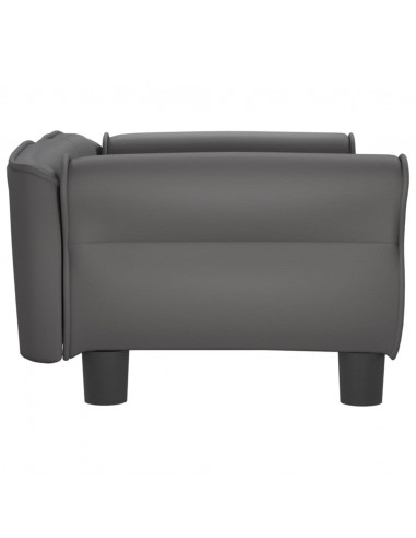 Lettino per Cani Grigio 70x45x30 cm in Similpelle