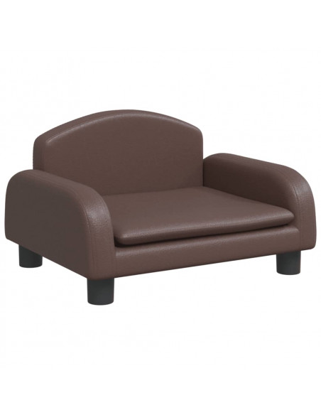 Lettino per Cani Marrone 50x40x30 cm in Similpelle