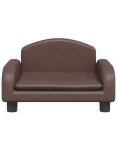 Lettino per Cani Marrone 50x40x30 cm in Similpelle 2