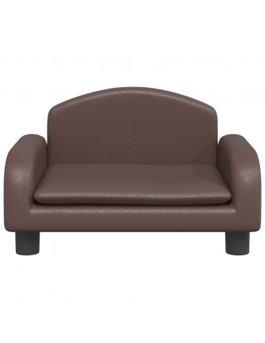 Lettino per Cani Marrone 50x40x30 cm in Similpelle