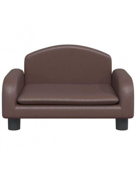 Lettino per Cani Marrone 50x40x30 cm in Similpelle