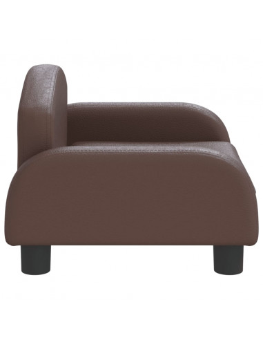 Lettino per Cani Marrone 50x40x30 cm in Similpelle