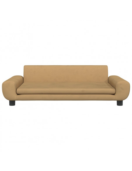 Lettino per Cani Marrone 100x54x33 cm in Velluto