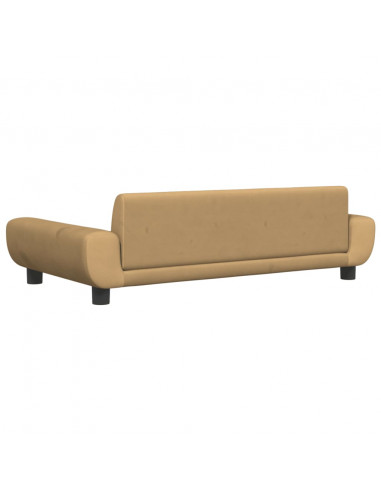 Lettino per Cani Marrone 100x54x33 cm in Velluto