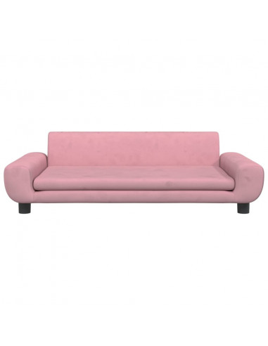 Lettino per Cani Rosa 100x54x33 cm in Velluto