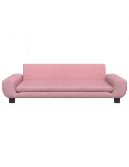 Lettino per Cani Rosa 100x54x33 cm in Velluto