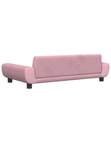 Lettino per Cani Rosa 100x54x33 cm in Velluto