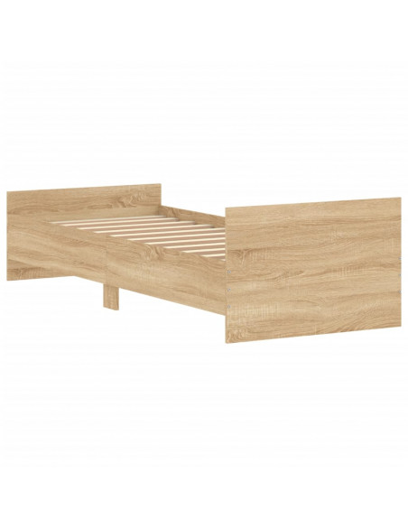 Giroletto Rovere Sonoma 75x190cm Small Single Legno Multistrato