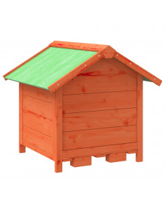 Cuccia per Cani Marrone 65x65x61,5 cm in Legno Massello di Pino
