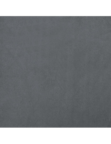 Lettino per Cani Grigio Scuro 90x53x30 cm in Velluto