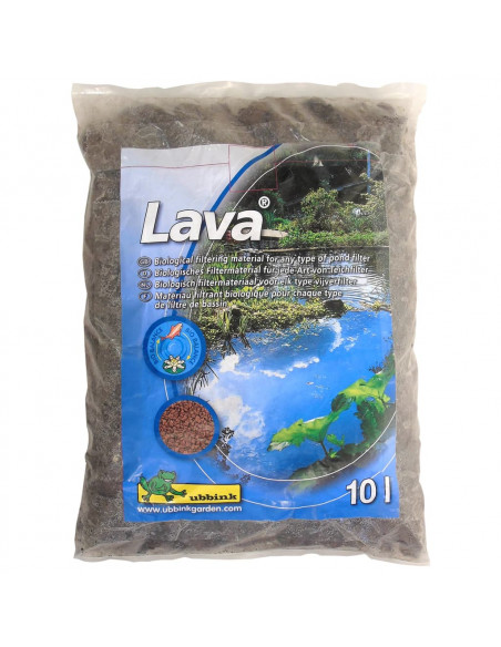 Ubbink Materiale Filtrante Laghetto Lava Pietra Vulcanica 16-32mm 10L